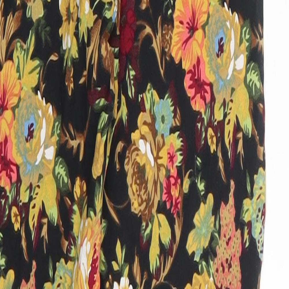 Black & Fish Womens Multicoloured Floral Denim Skinny Jeans Size S L26 in