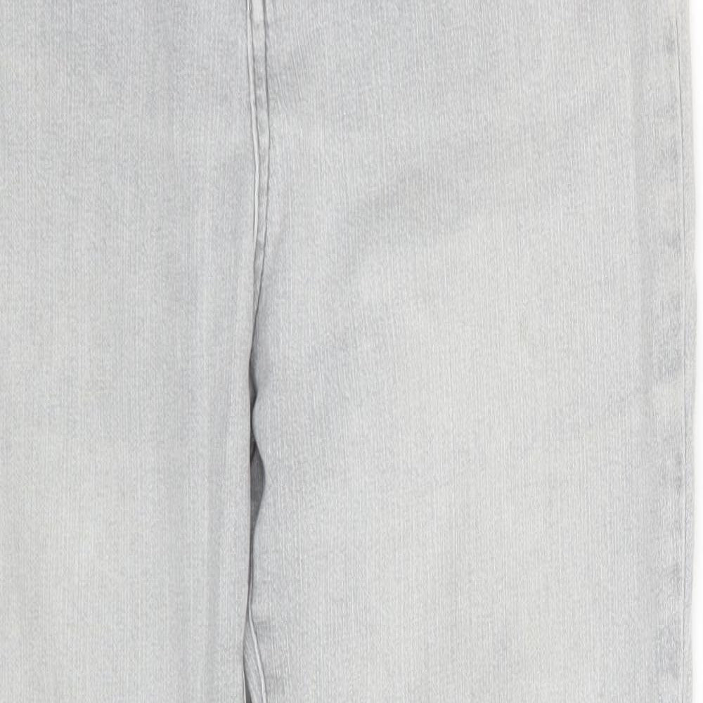 Per Una Womens Grey  Denim Bootcut Jeans Size 14 L29 in