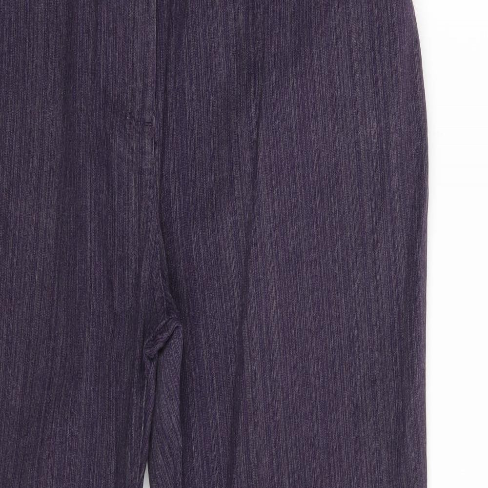 Per Una Womens Purple  Denim Bootcut Jeans Size 16 L28 in