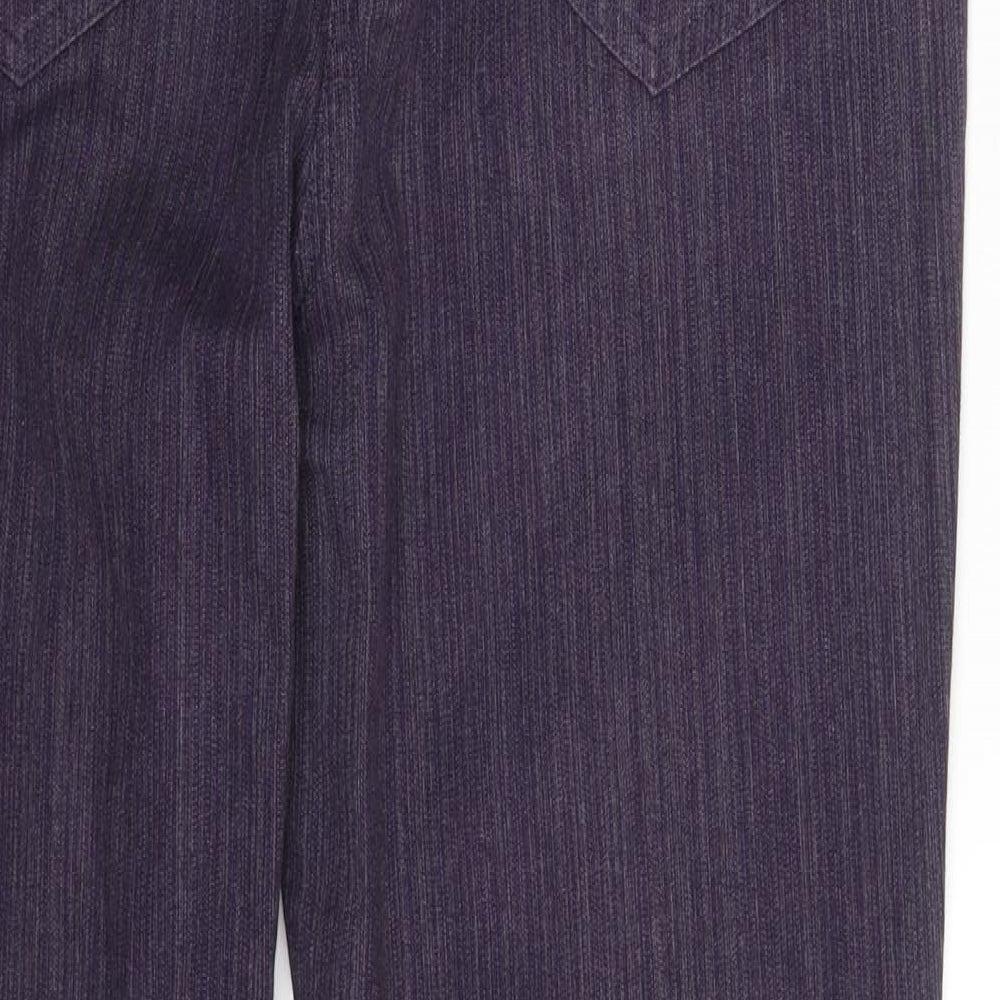 Per Una Womens Purple  Denim Bootcut Jeans Size 16 L28 in