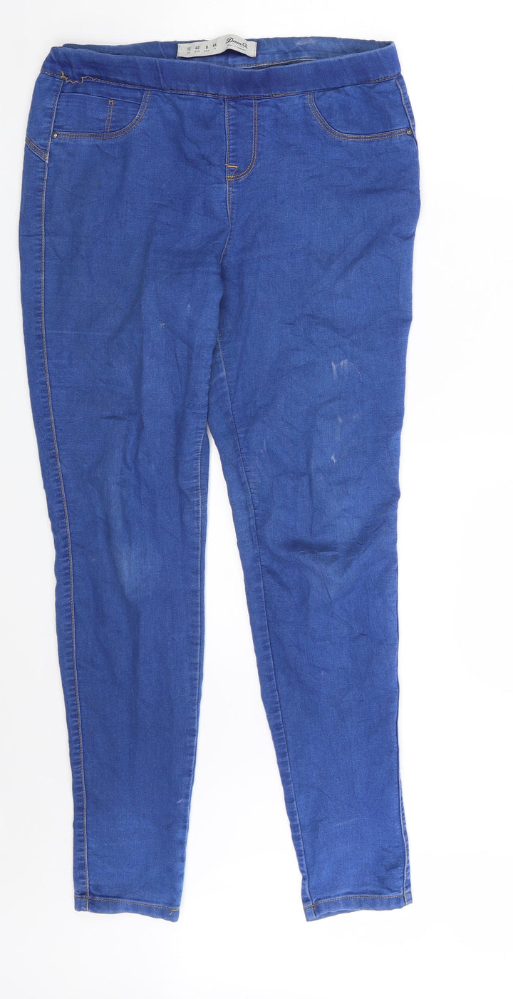 Denim Co. Womens Blue Denim Jegging Jeans Size 12 L29 in