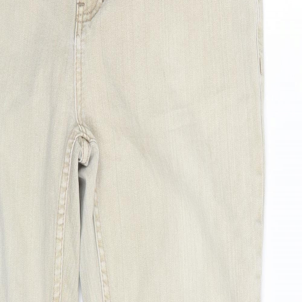 Street One Womens Beige  Denim Straight Jeans Size 32 in L28 in