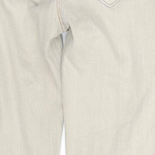Street One Womens Beige  Denim Straight Jeans Size 32 in L28 in