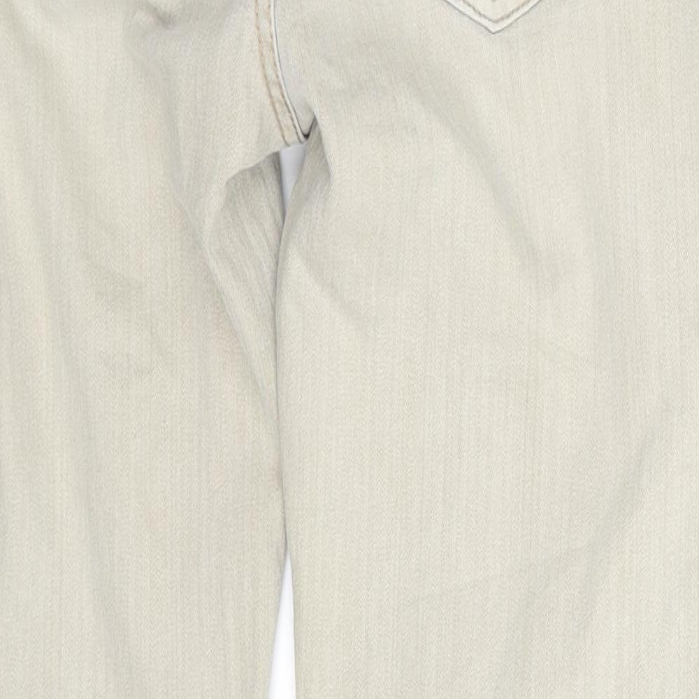 Street One Womens Beige  Denim Straight Jeans Size 32 in L28 in