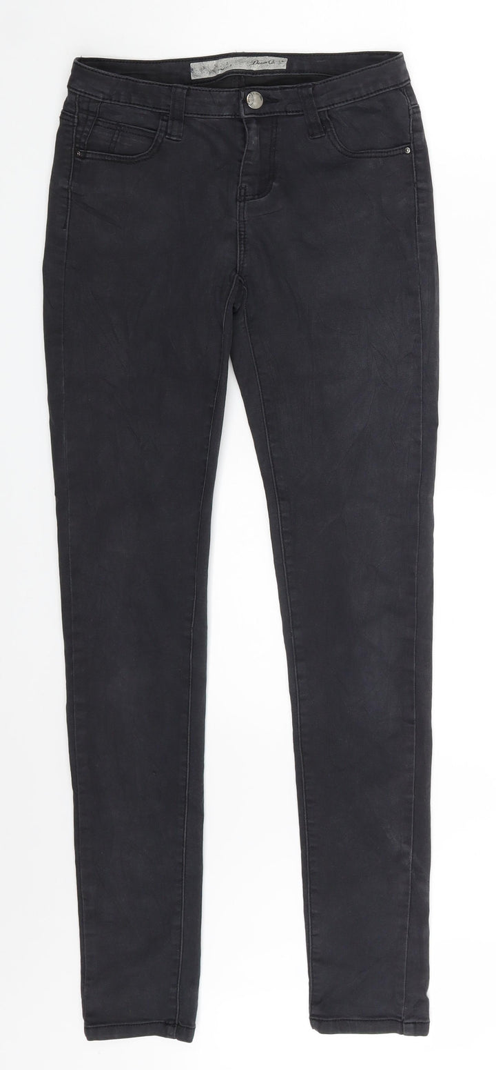 Denim Co. Womens Black  Denim Skinny Jeans Size 6 L30 in