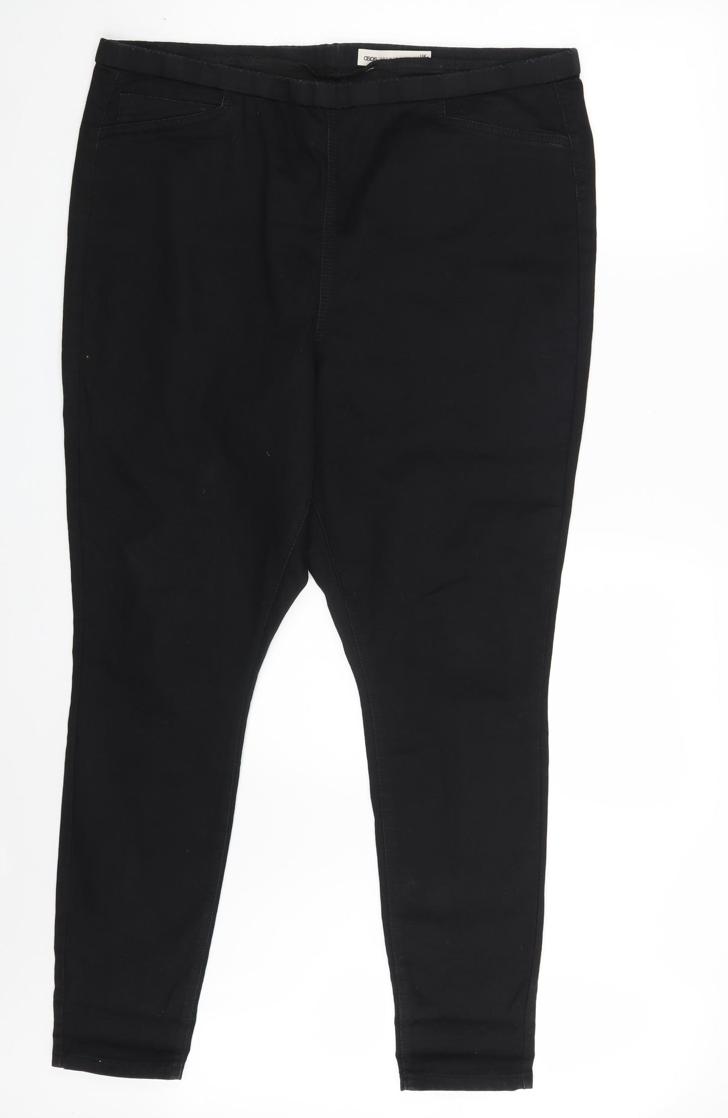 ASOS Womens Black  Denim Jegging Jeans Size 22 L29 in