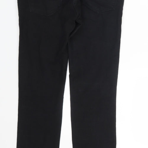 NEXT Womens Black  Denim Straight Jeans Size 8 L29 in