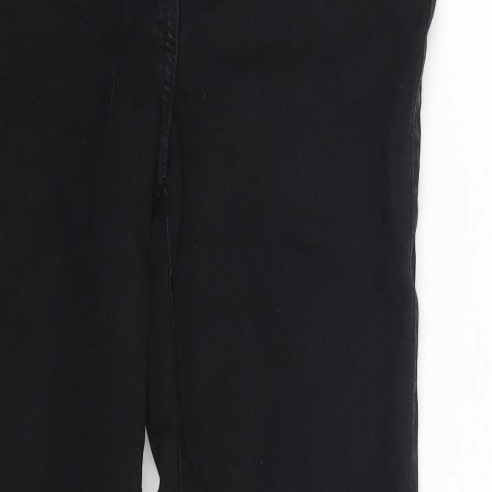 NEXT Womens Black  Denim Straight Jeans Size 8 L29 in