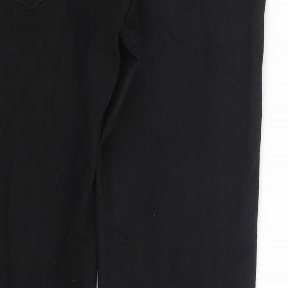 NEXT Womens Black  Denim Straight Jeans Size 8 L29 in