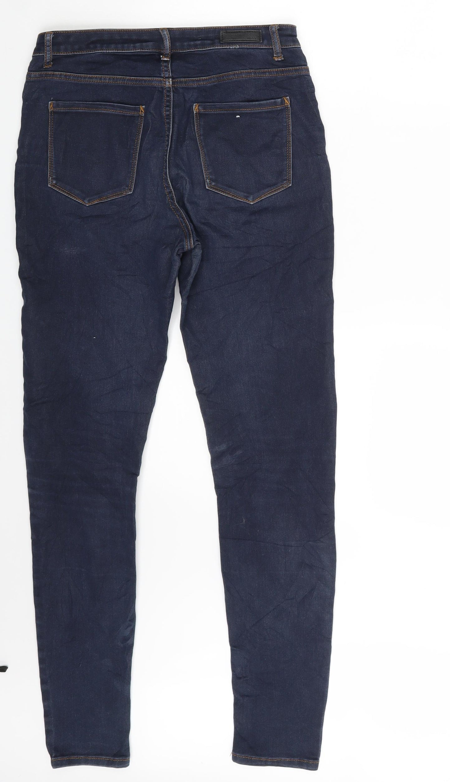 Pieces Womens Blue  Denim Skinny Jeans Size L L30 in
