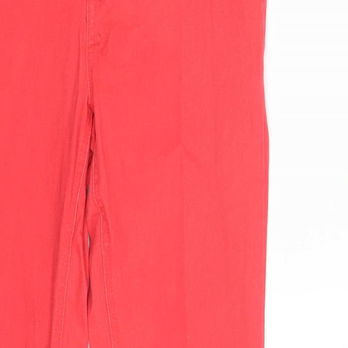 VERO MODA Womens Red  Denim Skinny Jeans Size 28 in L30 in
