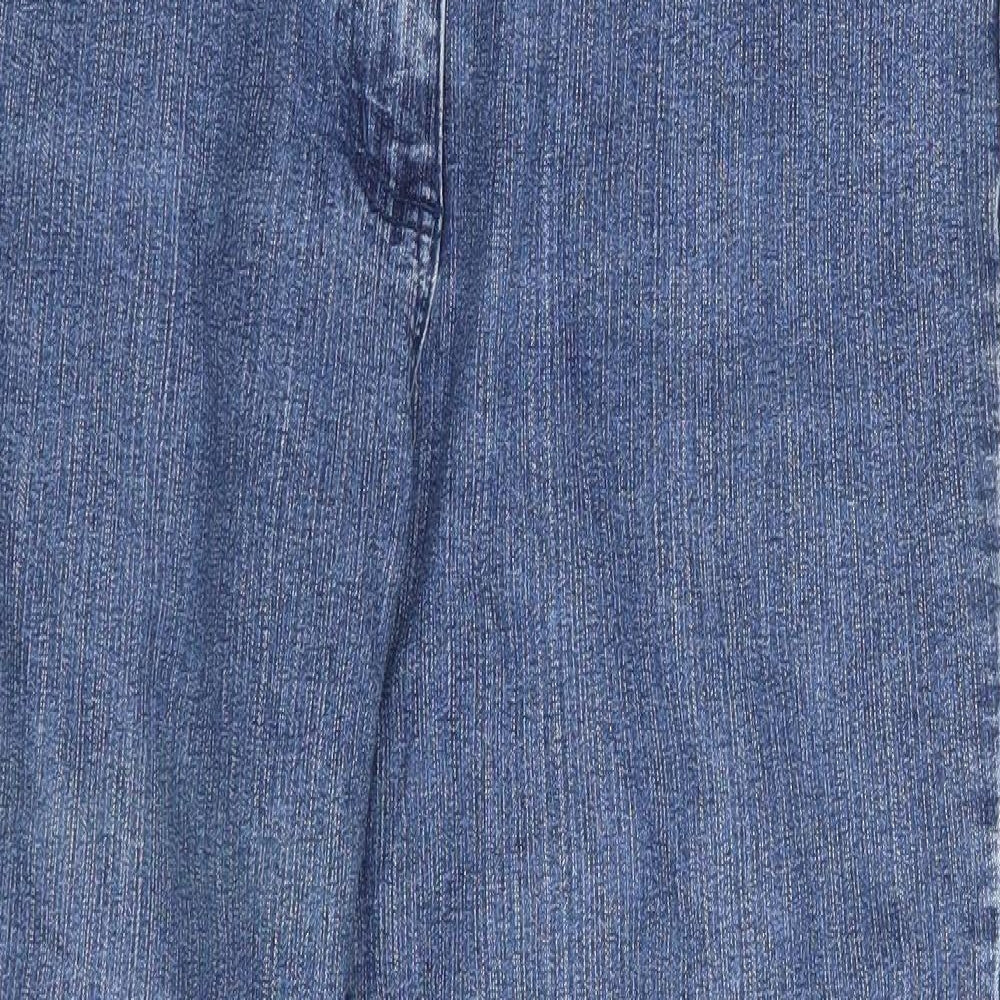 Preworn Womens Blue  Denim Straight Jeans Size 18 L30 in