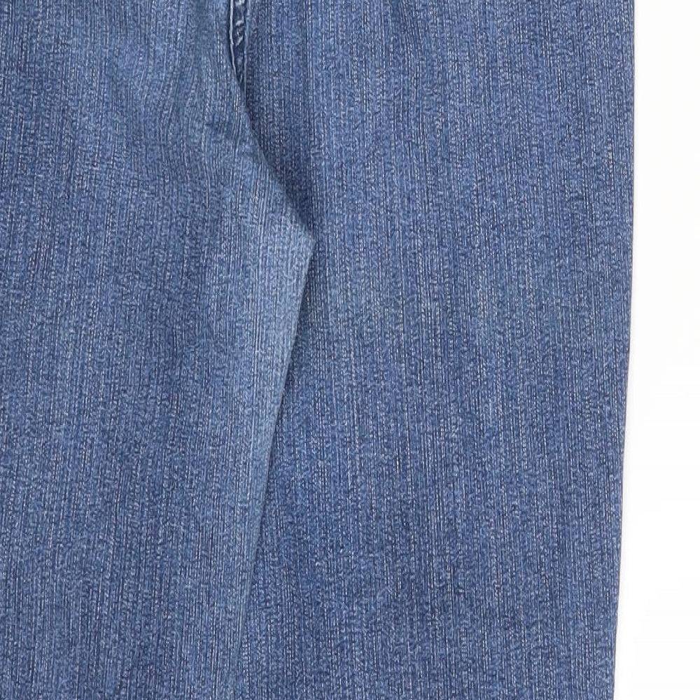 Preworn Womens Blue  Denim Straight Jeans Size 18 L30 in