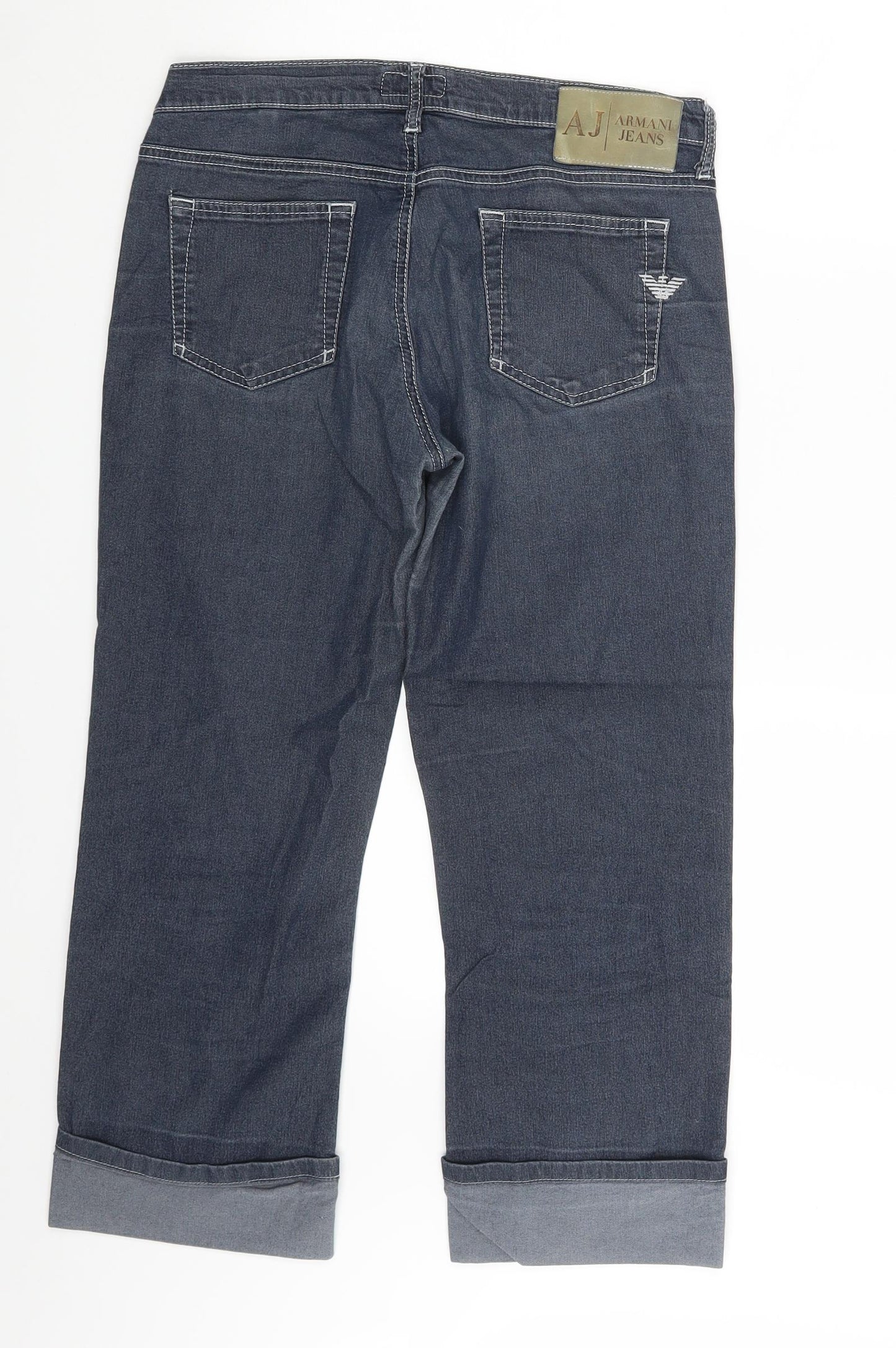 Armani Jeans Womens Blue  Denim Cropped Jeans Size 29 in L23 in