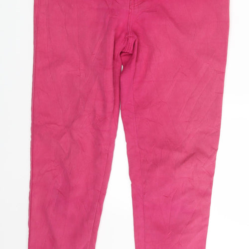 Vert de Womens Pink  Denim Capri Trousers Size M L25 in