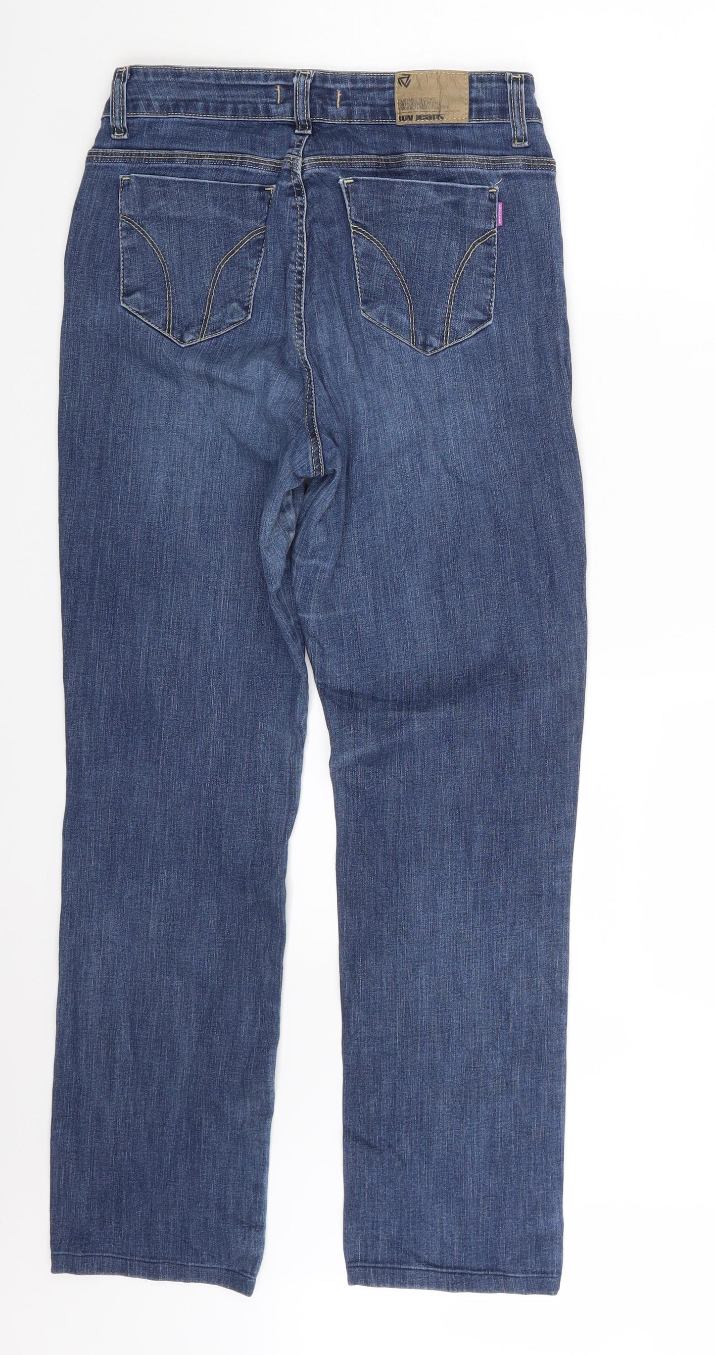 JOY JEANS Womens Blue  Denim Straight Jeans Size 28 in L29 in