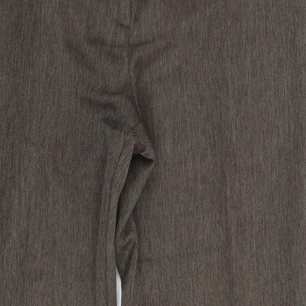 F&F Womens Brown   Trousers  Size 14 L30 in