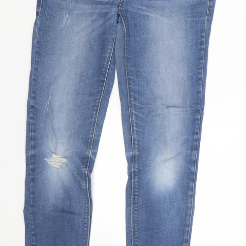 H&M Womens Blue  Denim Skinny Jeans Size 26 in L27 in