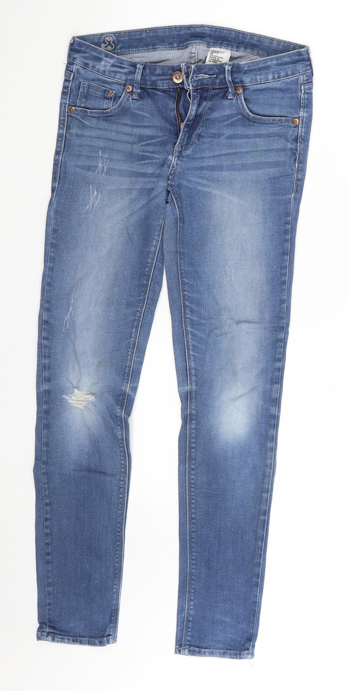 H&M Womens Blue Denim Skinny Jeans Size 26 in L27 in