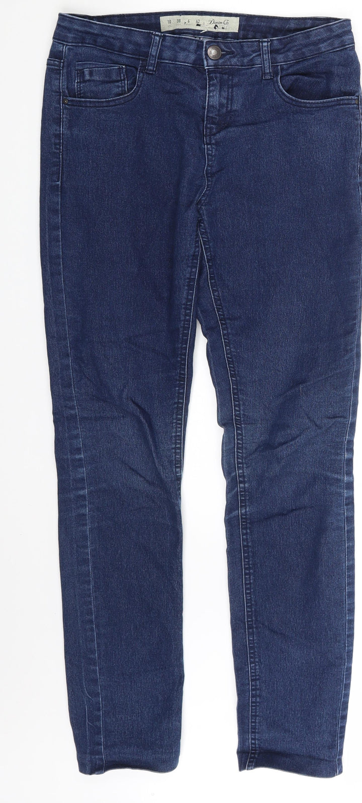 Denim Co. Womens Blue Denim Skinny Jeans Size 10 L29 in