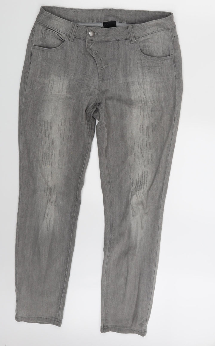 Best Connections Womens Grey Denim Skinny Jeans Size 30 in L28 in