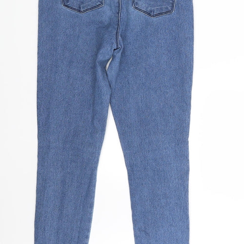 Boohoo Womens Blue  Denim Skinny Jeans Size 8 L29 in