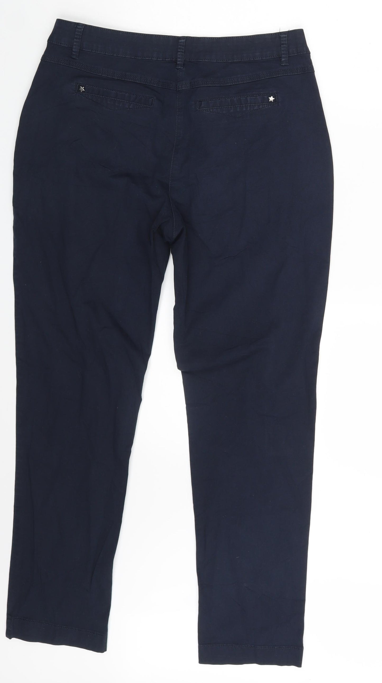 Canda Womens Blue   Chino Trousers Size 32 in L29 in