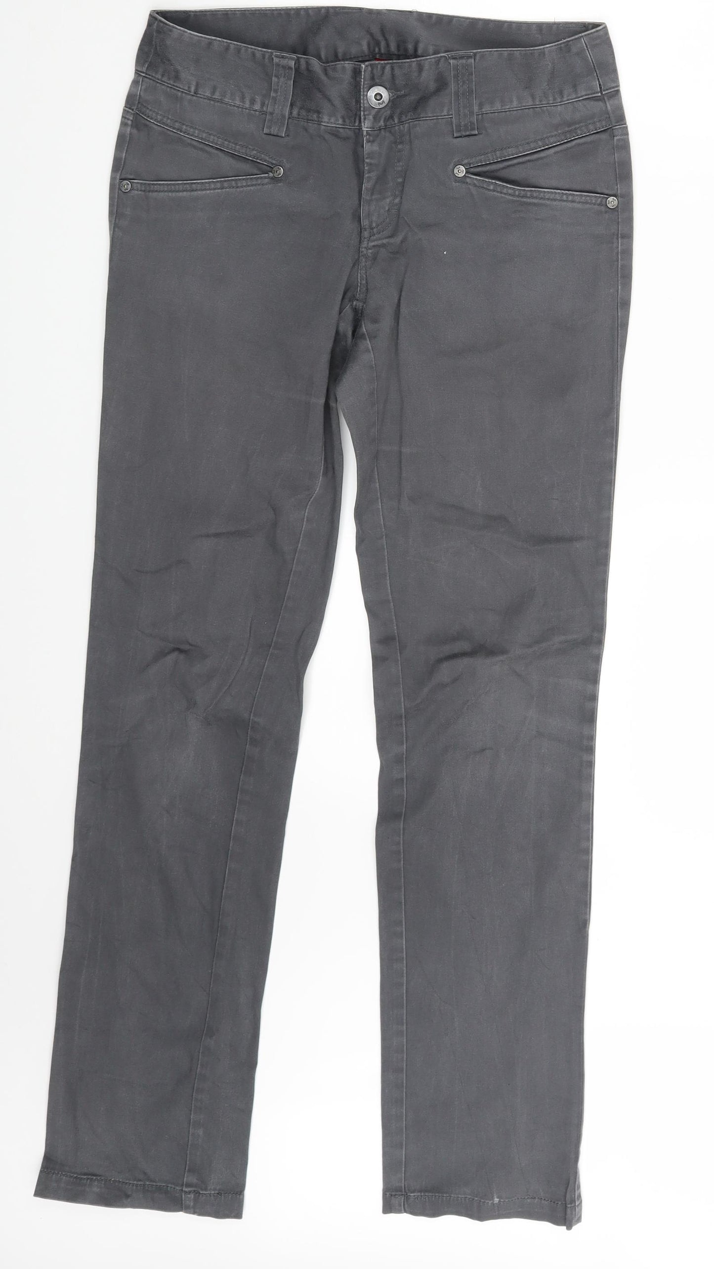VERO MODA Womens Grey  Denim Skinny Jeans Size 10 L31 in