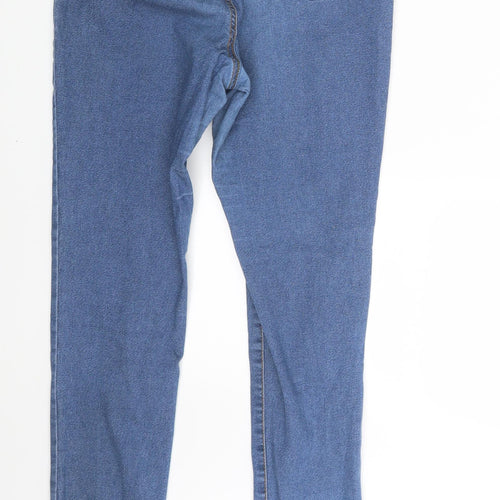 Denim Co. Womens Blue  Denim Jegging Jeans Size 12 L31 in