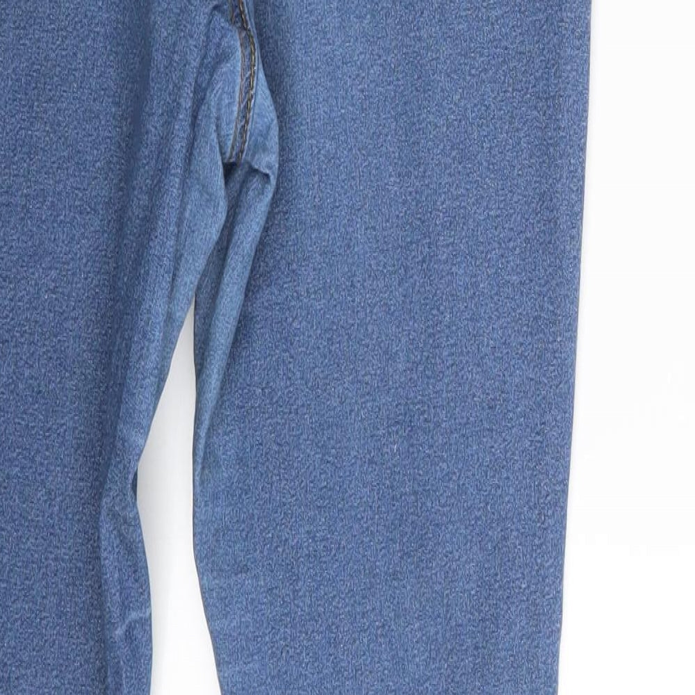 Denim Co. Womens Blue  Denim Jegging Jeans Size 12 L31 in