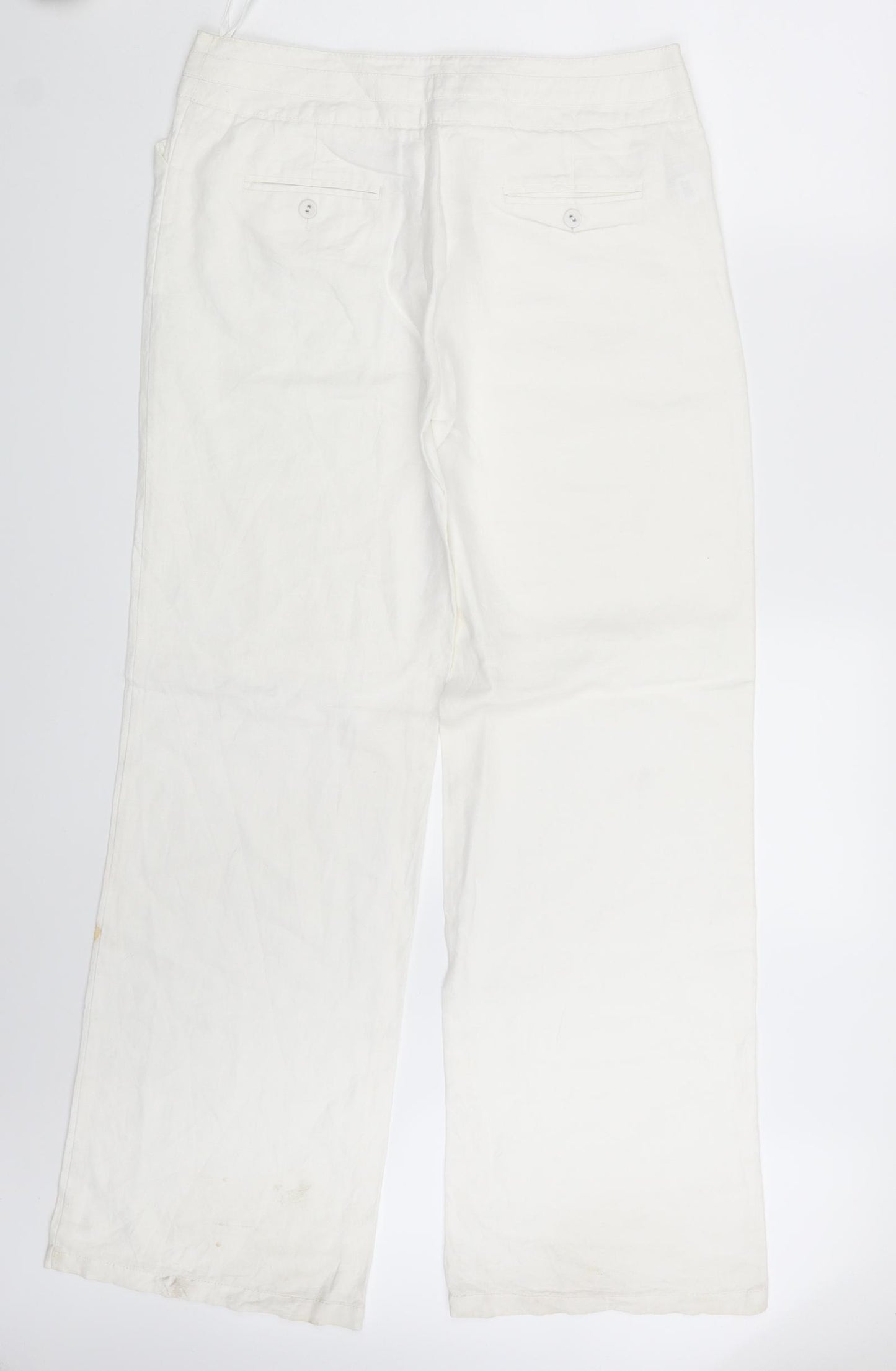 Monsoon Womens White   Sweatpants Trousers Size 12 L33 in