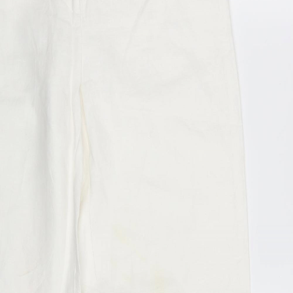 Monsoon Womens White   Sweatpants Trousers Size 12 L33 in