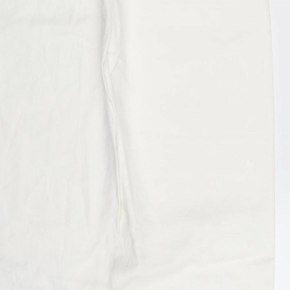Monsoon Womens White   Sweatpants Trousers Size 12 L33 in
