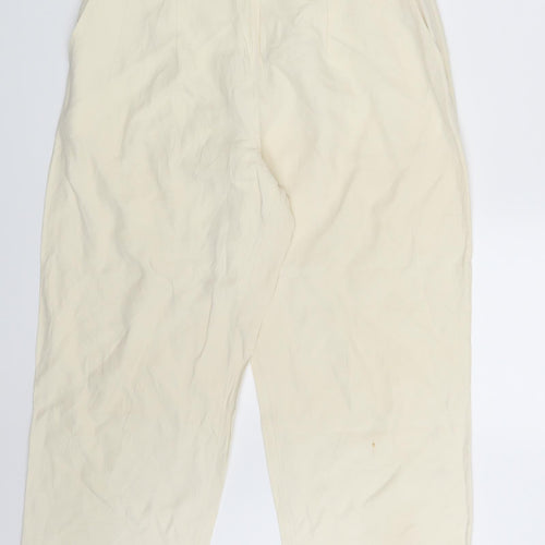 Preworn Womens Ivory   Trousers  Size 26 in L23 in