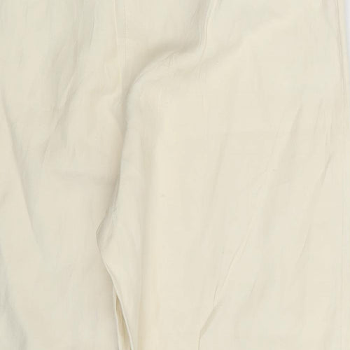 Preworn Womens Ivory   Trousers  Size 26 in L23 in