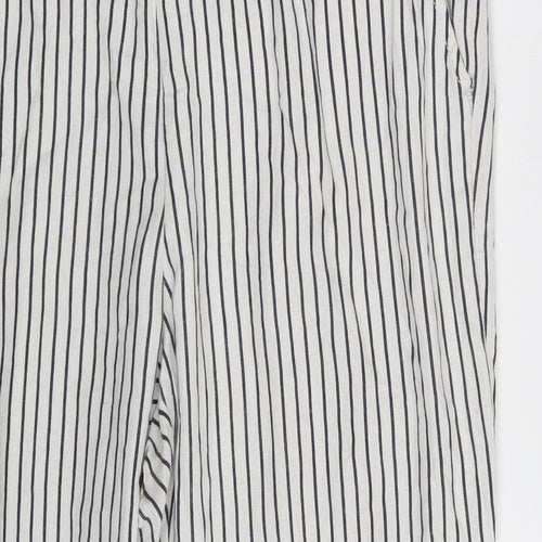 Takko Fashion Womens White Striped  Sweatpants Trousers Size 36 in L29 in