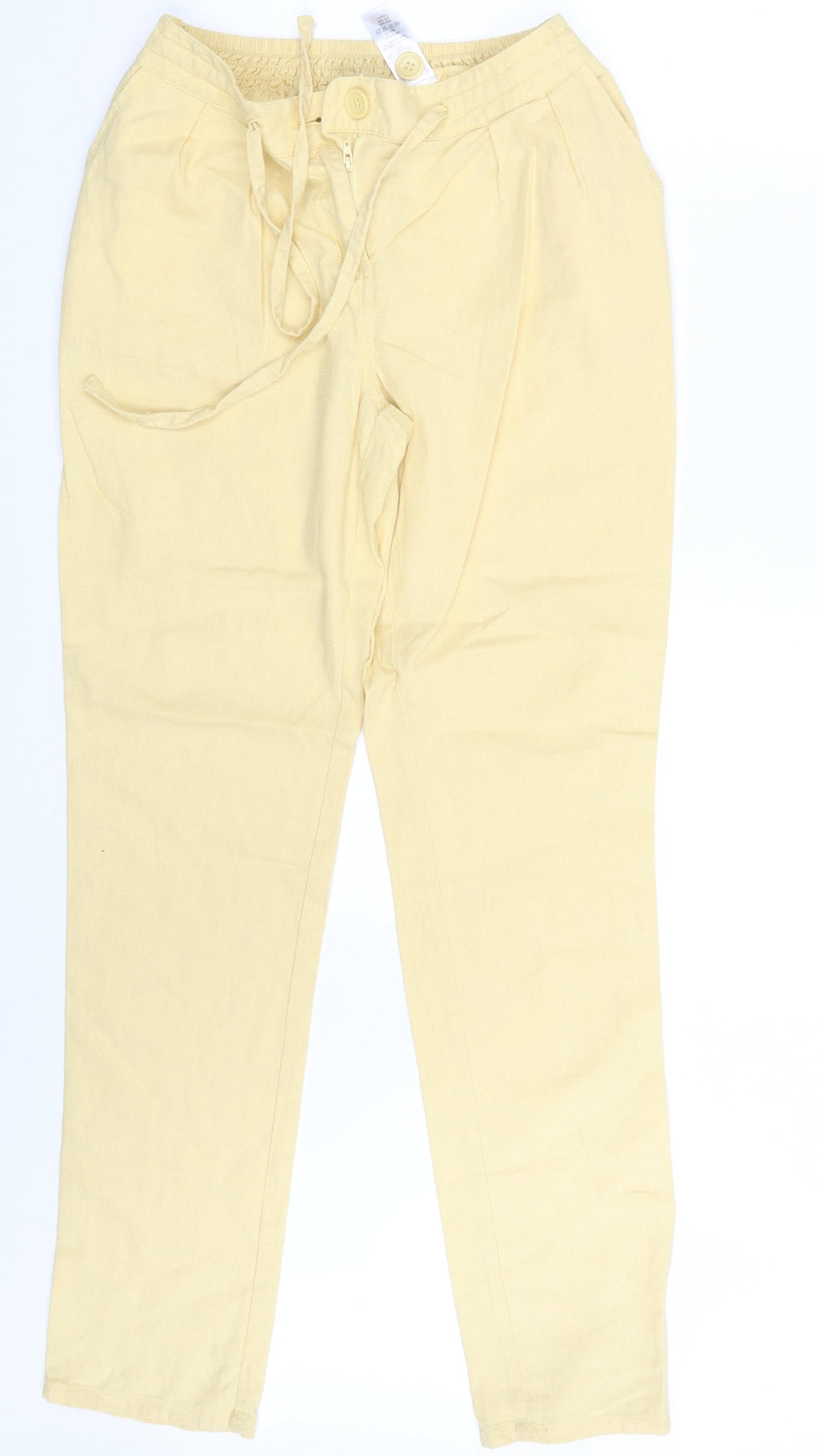NEXT Womens Yellow   Sweatpants Trousers Size 8 L31 in