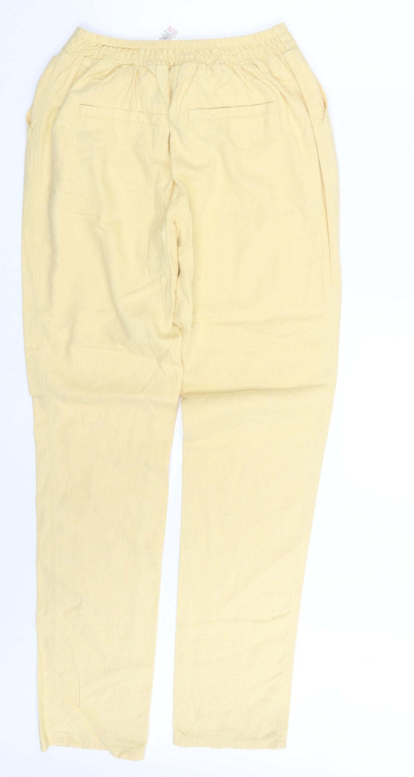 NEXT Womens Yellow   Sweatpants Trousers Size 8 L31 in