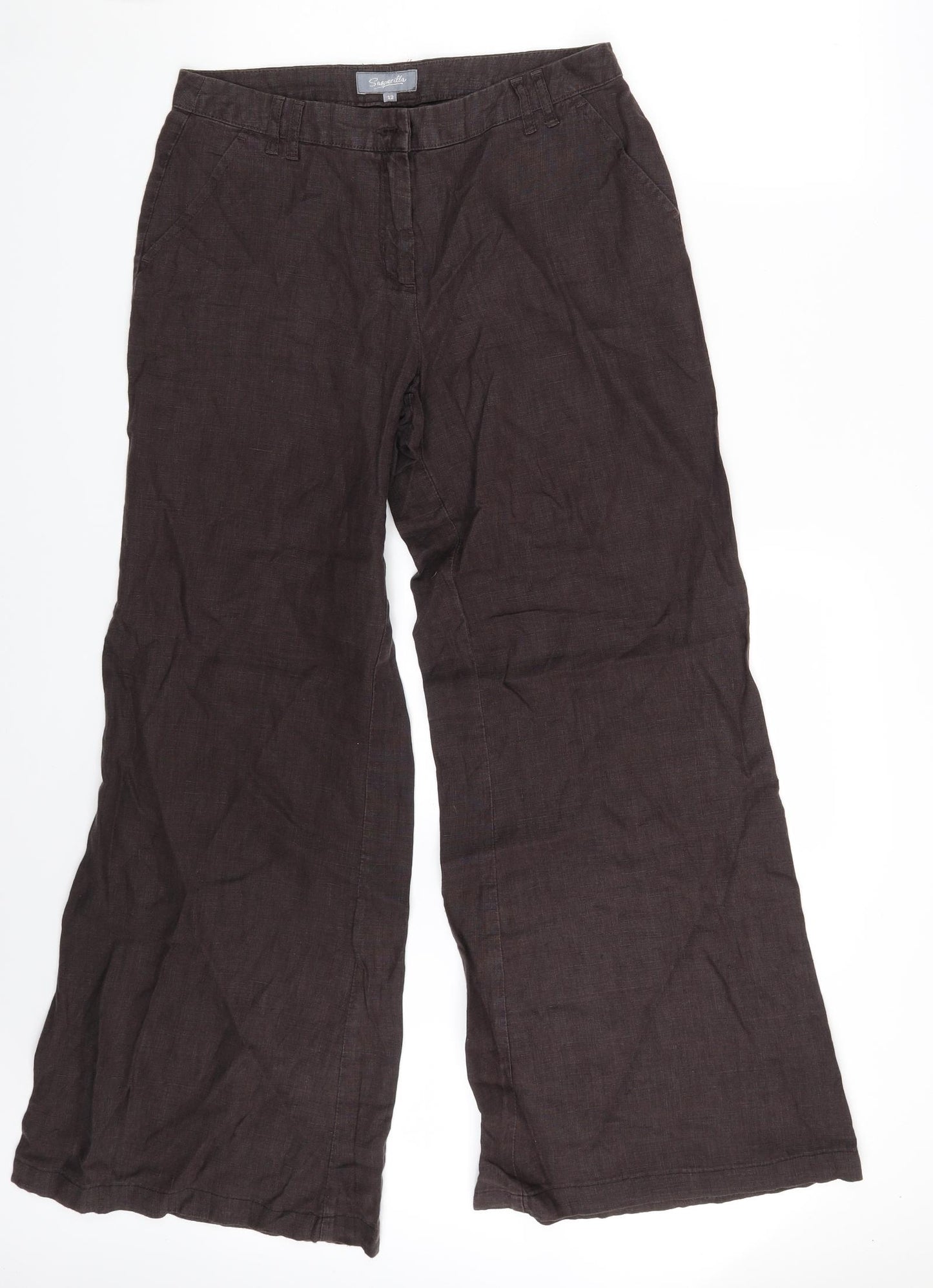 Sasperilla Womens Purple   Trousers  Size 12 L31 in