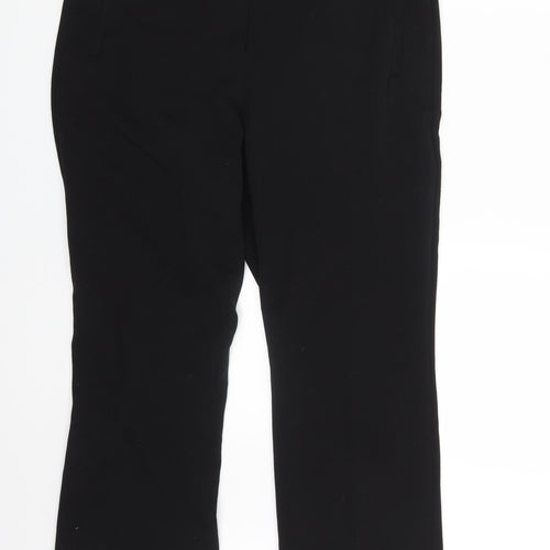 M&S Womens Black   Trousers  Size 12 L26 in