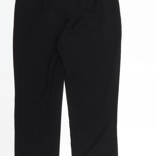 M&S Womens Black   Trousers  Size 12 L26 in