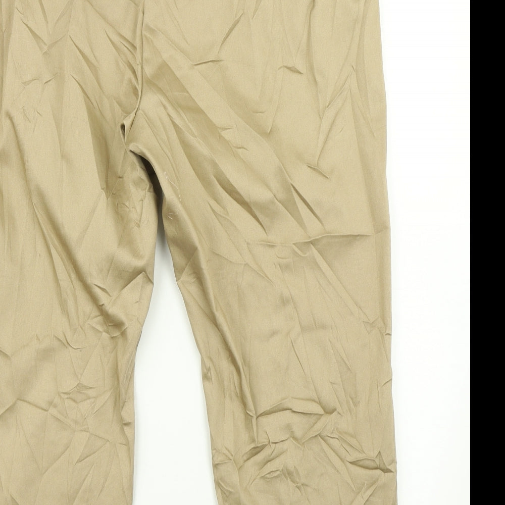 M&S Collection Womens Brown   Pedal Pusher Trousers Size 20 L23 in