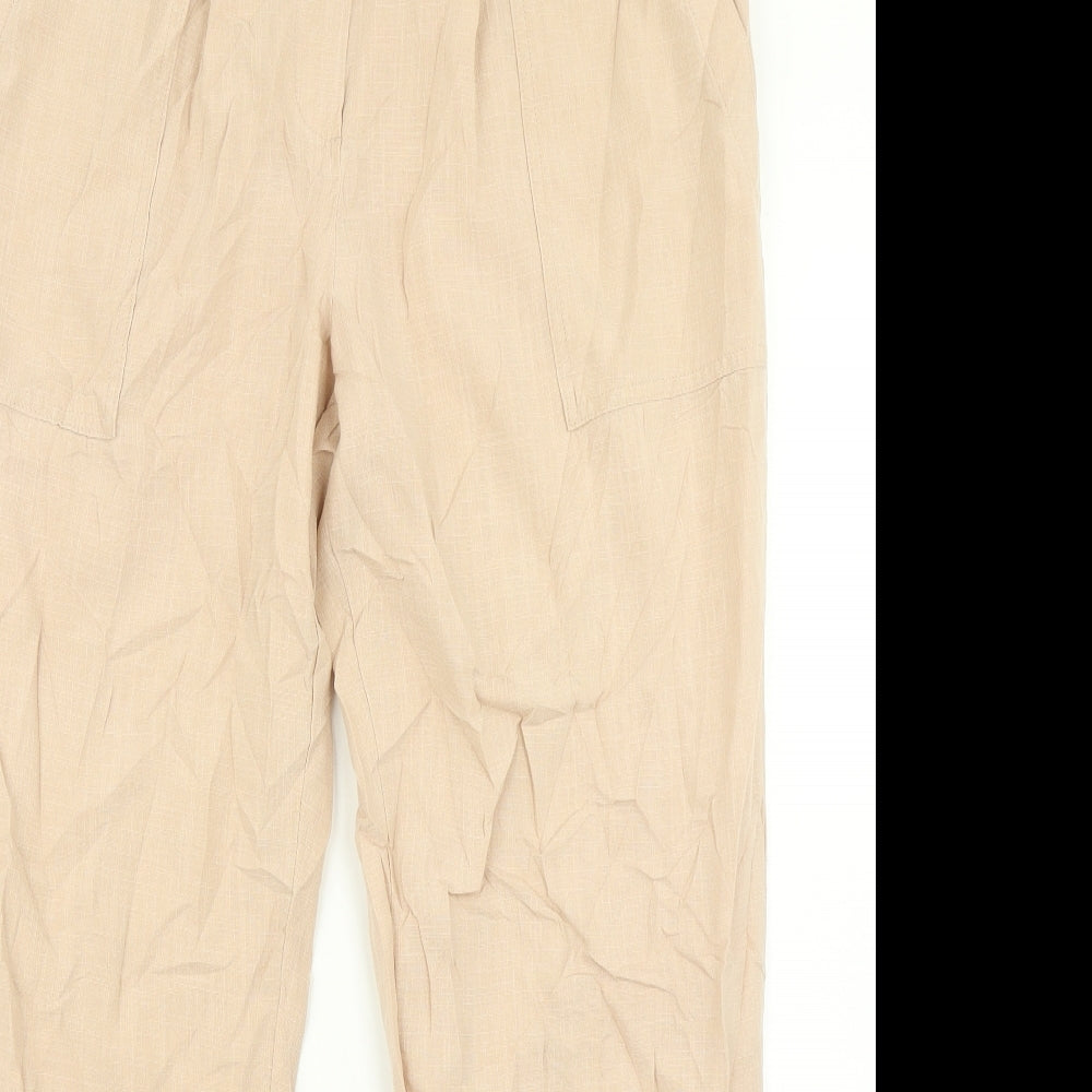 Per Una Womens Pink   Cargo Trousers Size 14 L27 in