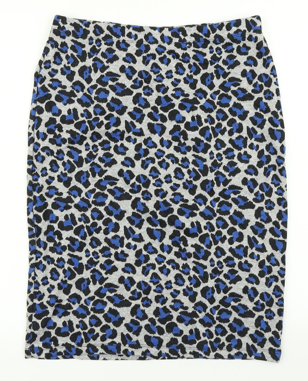 TU Womens Grey Animal Print  Bandage Skirt Size 12