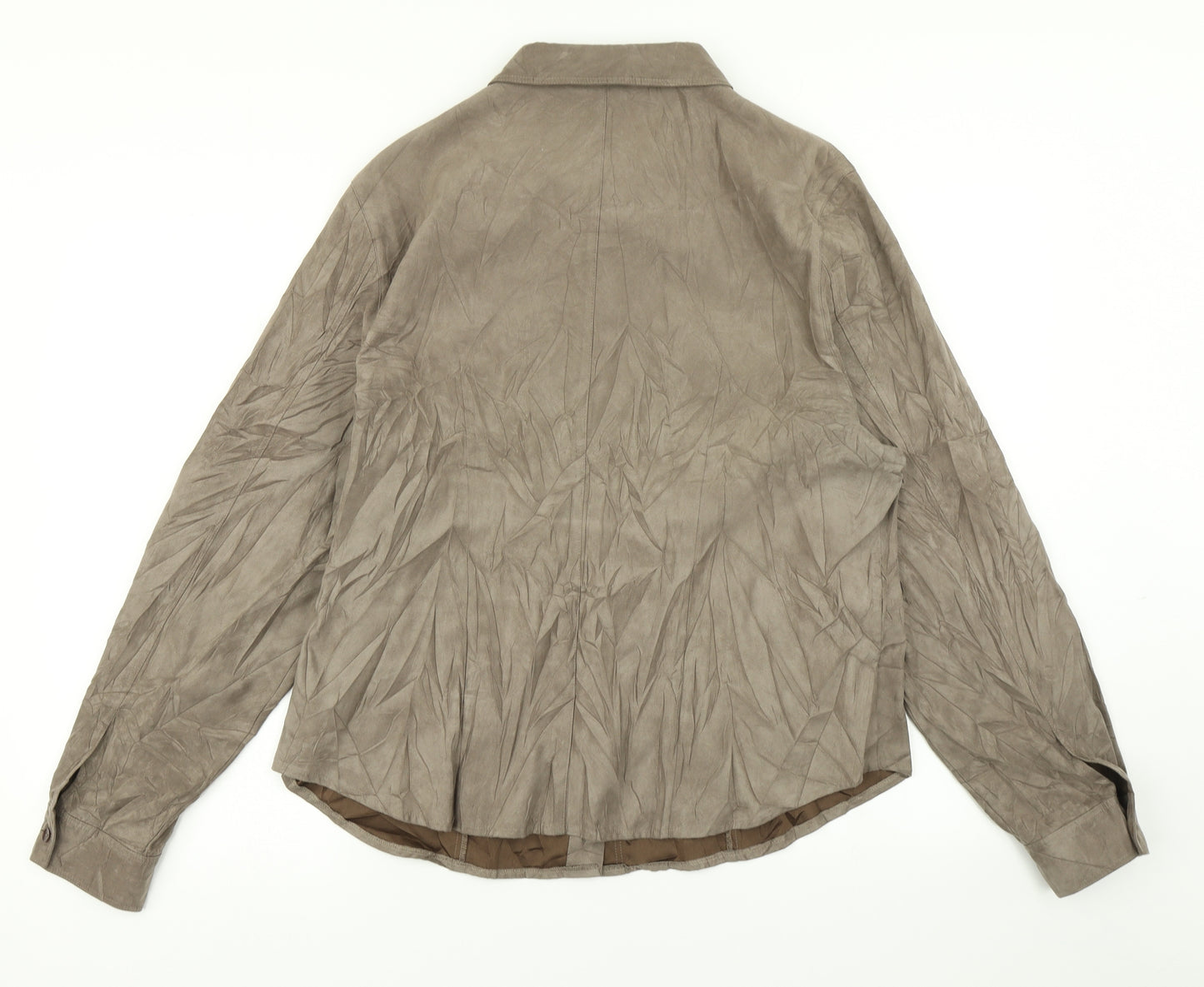 Jumper Womens Brown   Basic Button-Up Size 18