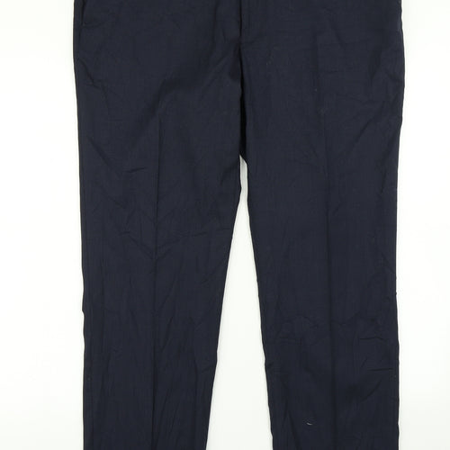 M&S Mens Blue   Dress Pants Trousers Size 40 in L26 in