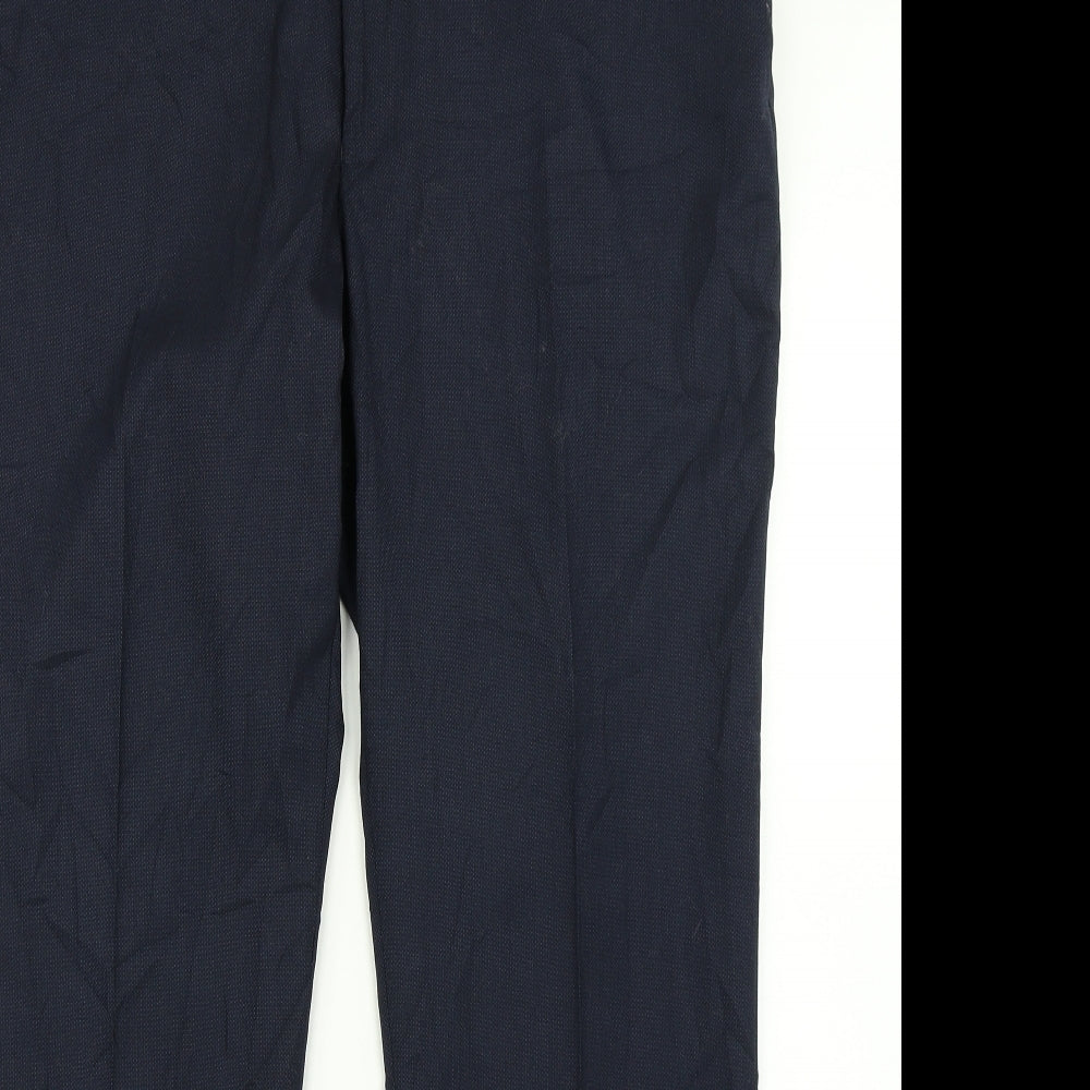 M&S Mens Blue   Dress Pants Trousers Size 40 in L26 in