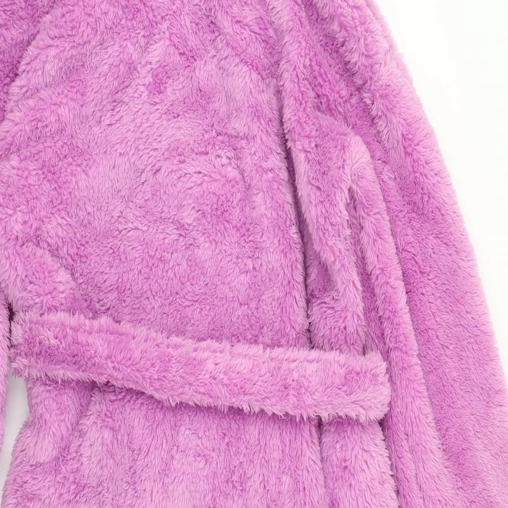 M&S Womens Purple Solid  Top Robe Size M