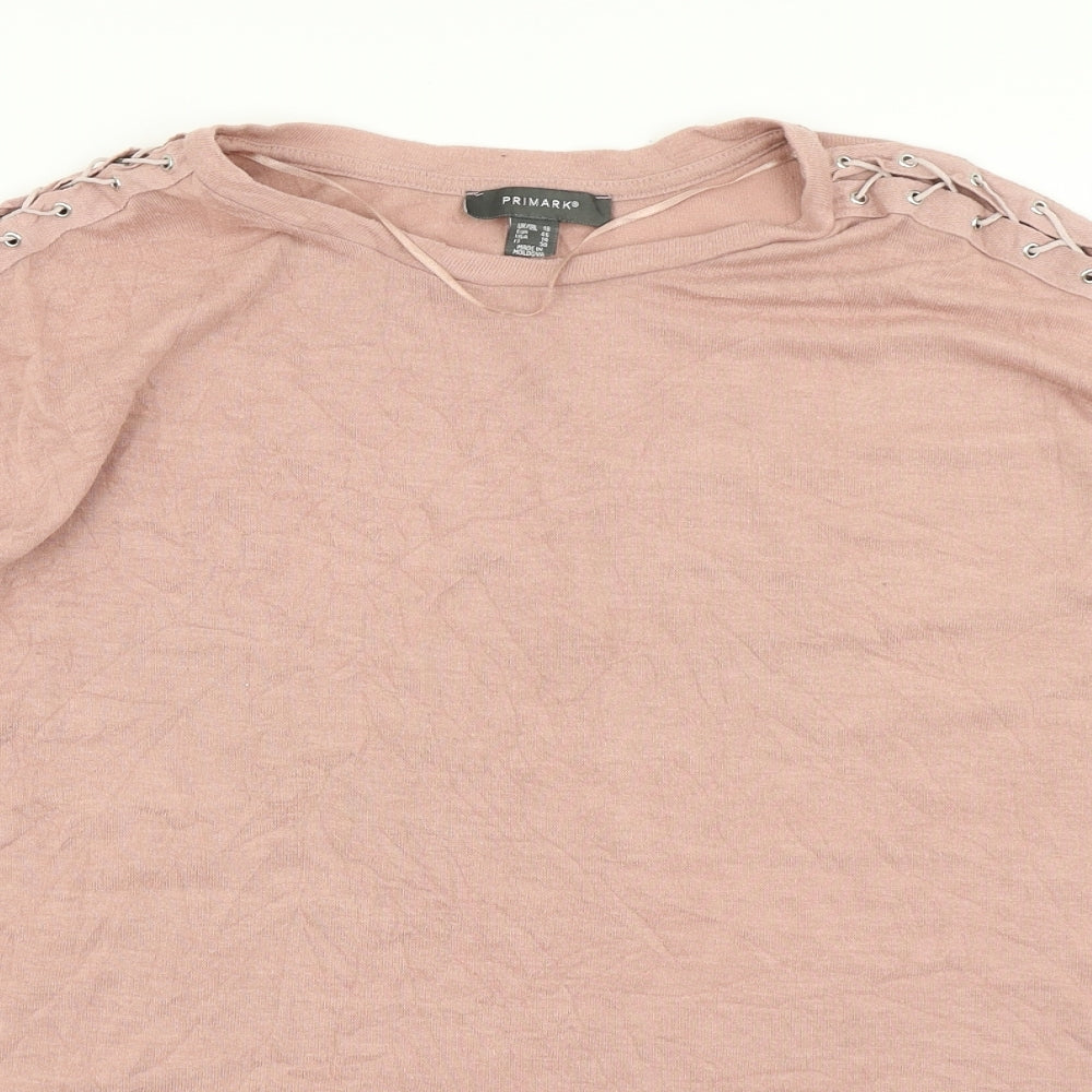 Primark Womens Pink   Basic T-Shirt Size 18