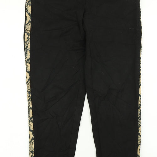 VERO MODA Womens Black Striped  Dress Pants Trousers Size M L29 in